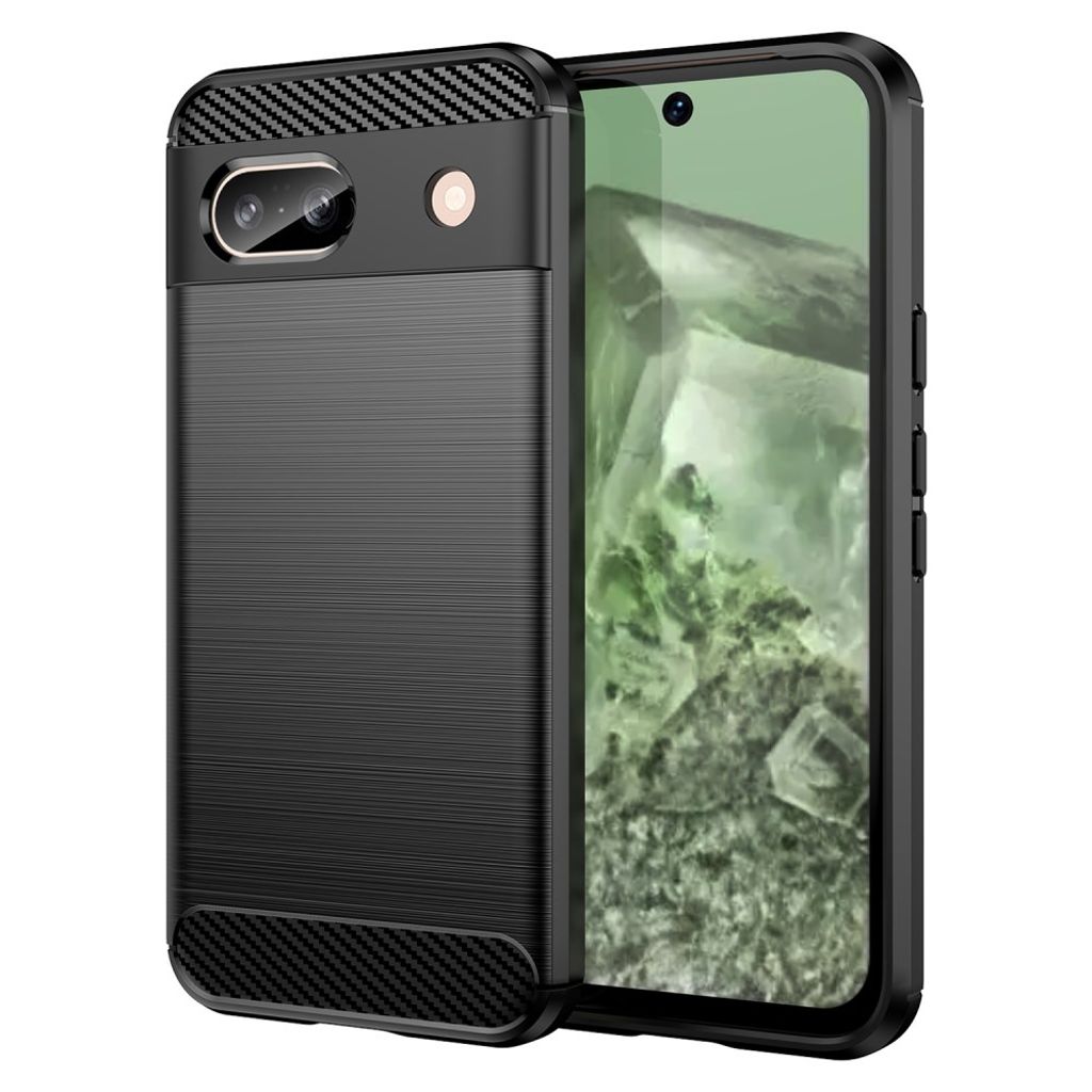 Google Pixel 8a Carbon Fiber Texture Cover - Black — Google