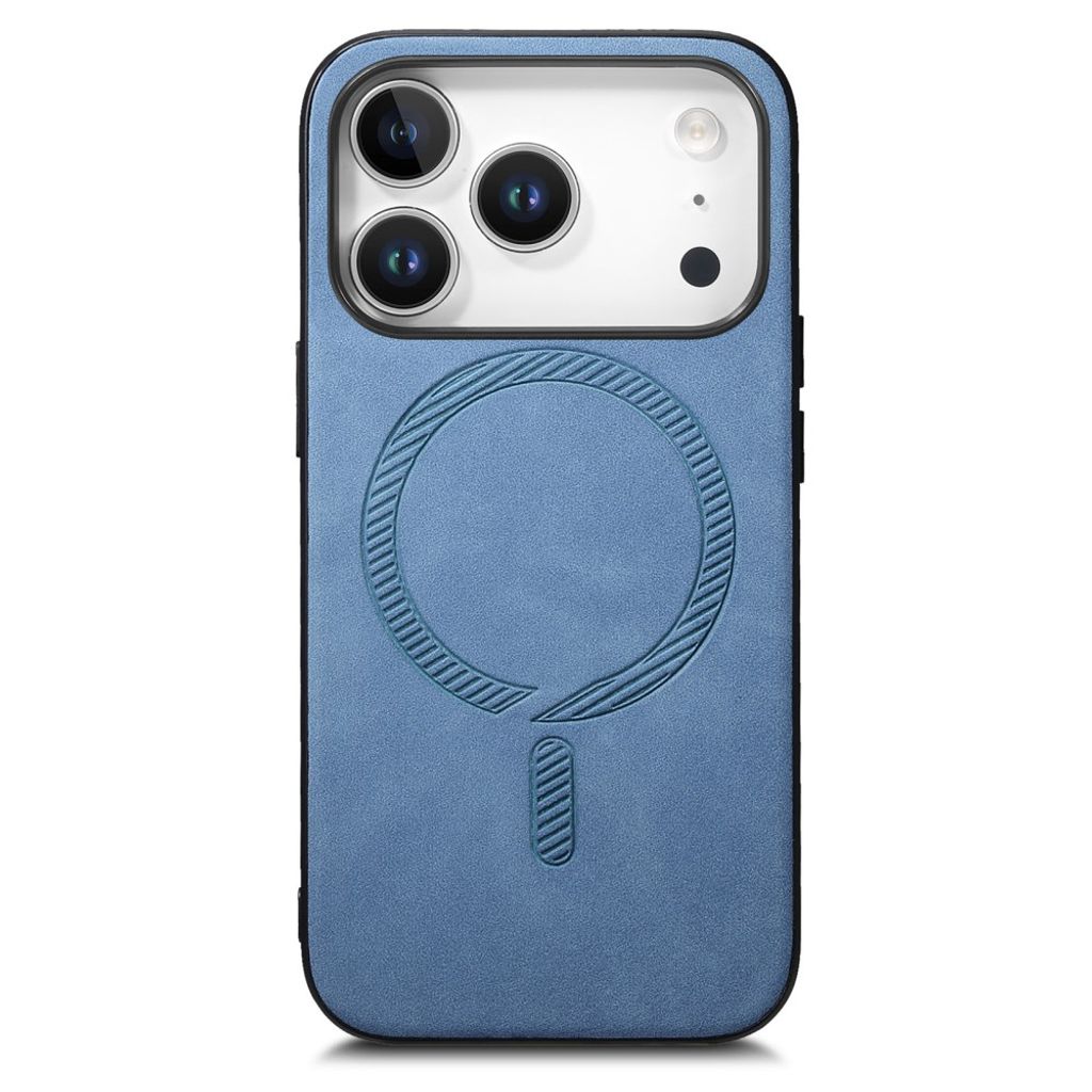 iPhone 18 Pro Max/17 Pro Max MagSafe Case in PU-leather - Blue — Övrigt