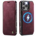 CASEME 053 iPhone 13 Pro Max Wallet Cover MagSafe RFID blocking - Red