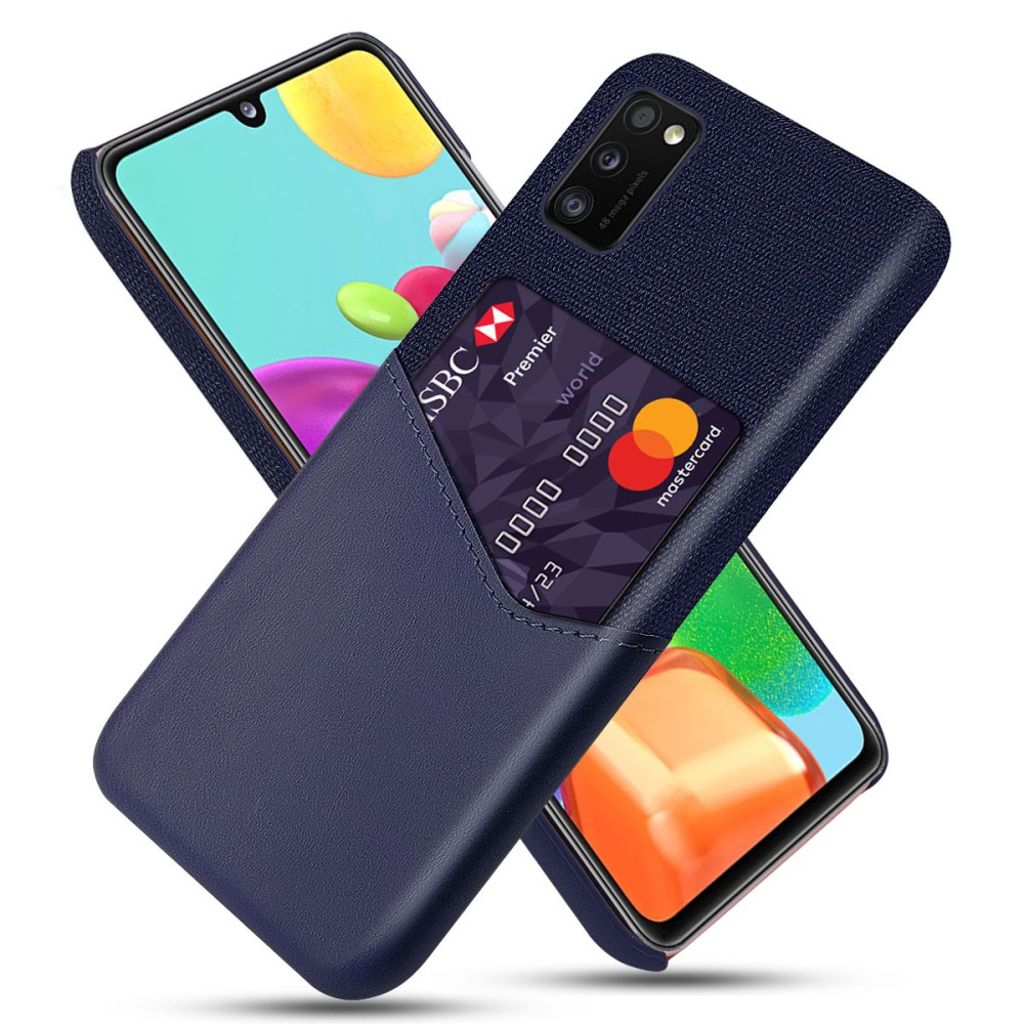 KSQ Samsung Galaxy A41 Case with Card slot - Blue