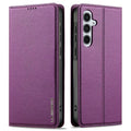 LC.IMEEKE Samsung Galaxy S25 FE Wallet Cover - Purple — LC.IMEEKE