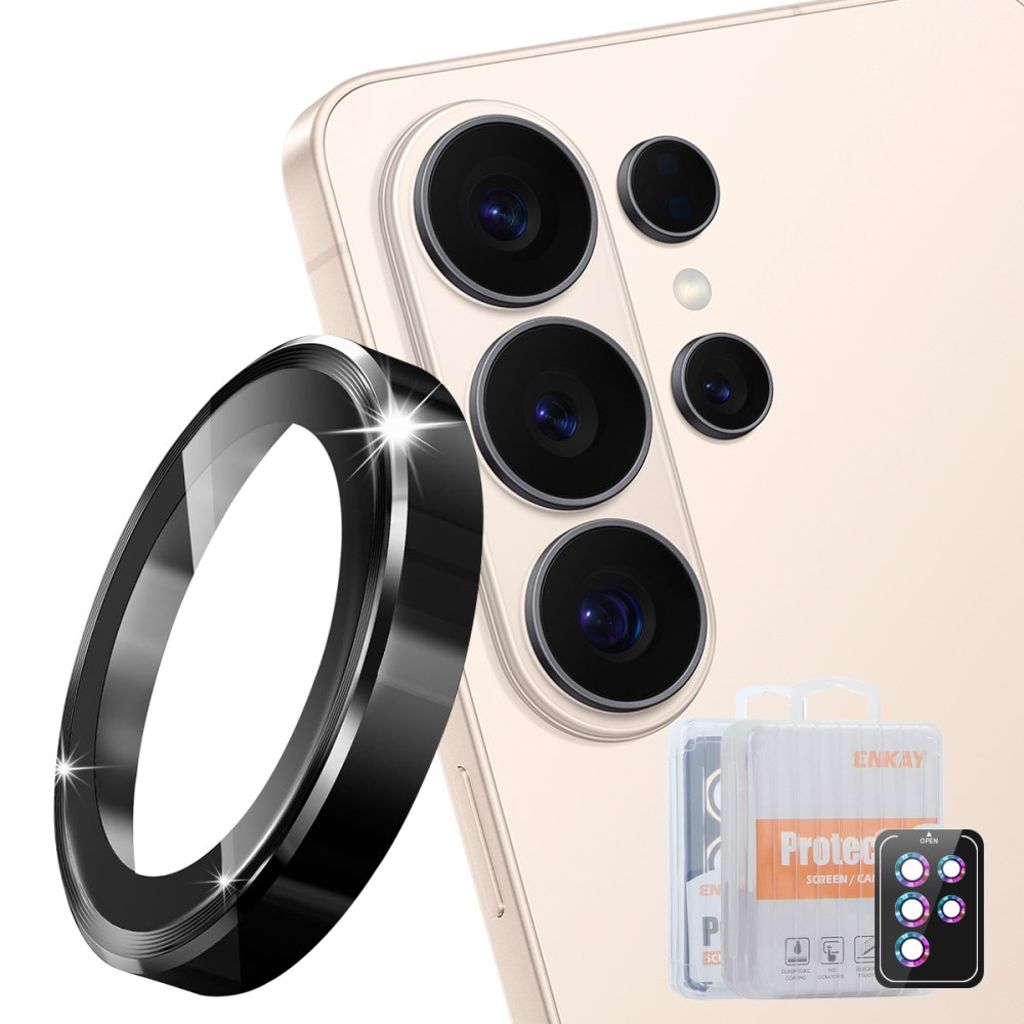 ENKAY HAT PRINCE Samsung Galaxy S26 Ultra Camera Lens Protector - Black