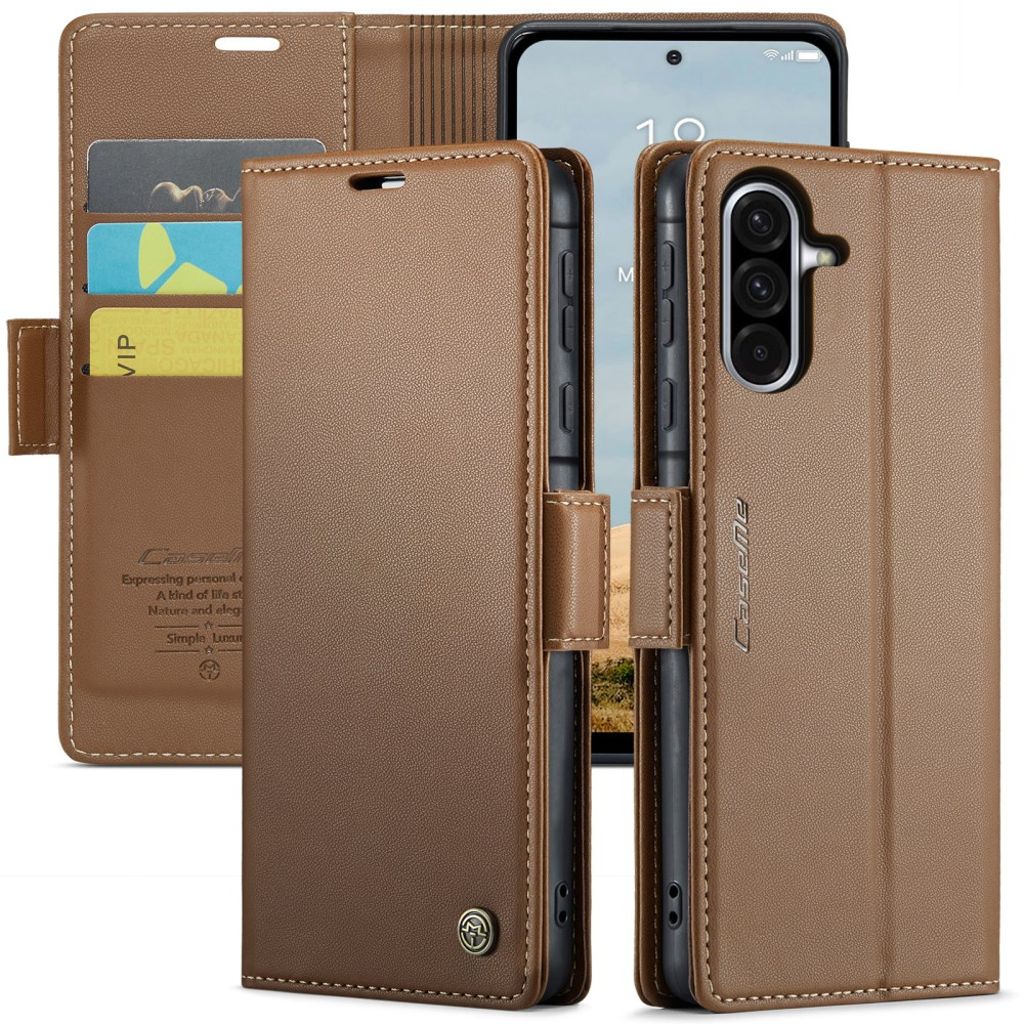 CASEME Samsung Galaxy A56 5G Cover with RFID Blocking - Brown