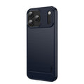 MOFI iPhone 18 Pro Max Case Carbon Fiber Texture - Blue — MOFI