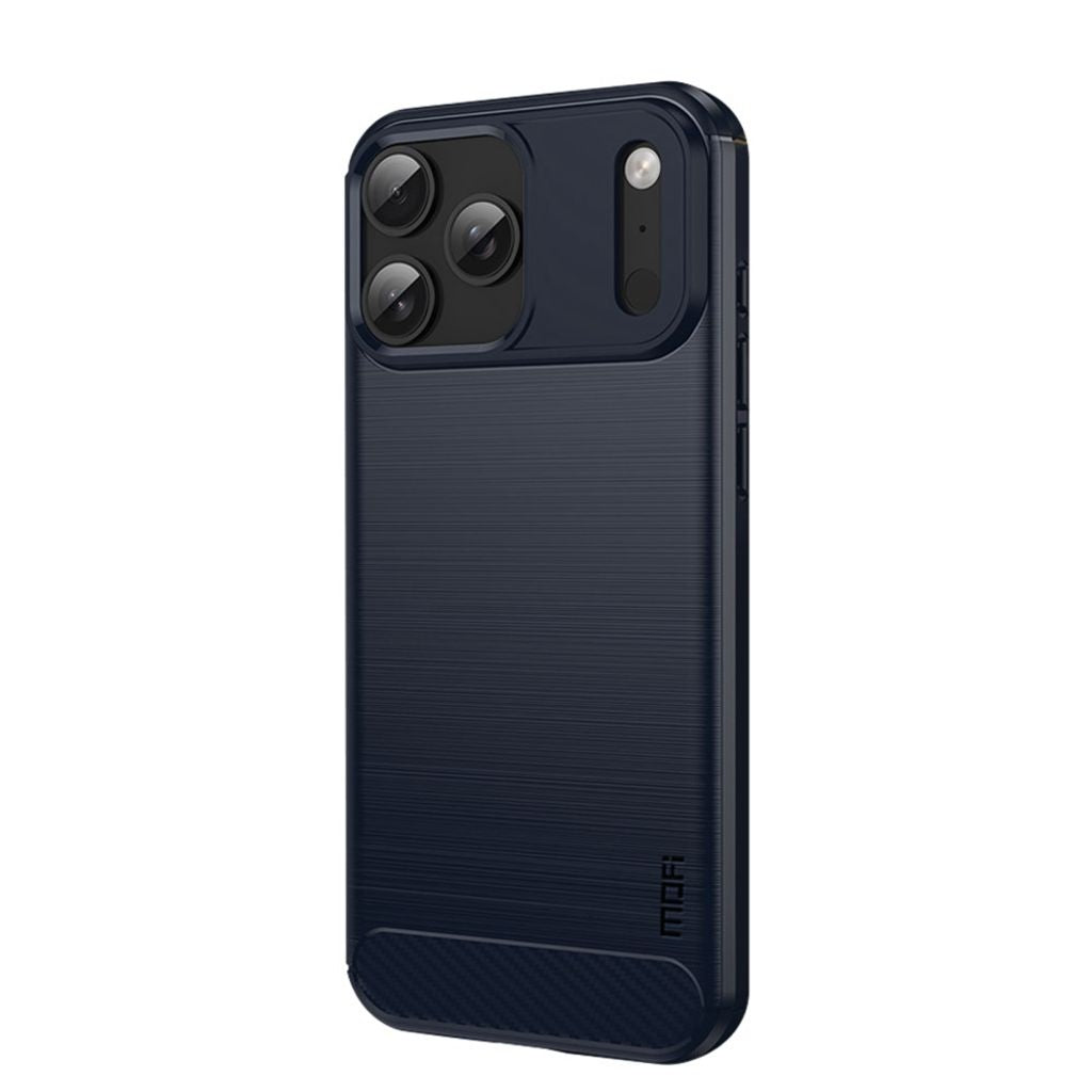 MOFI iPhone 18 Pro Max Case Carbon Fiber Texture - Blue — MOFI