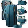 CASEME iPhone 18 Pro/17 Pro RFID Blocking Wallet Cover with Stand - Green — CASEME