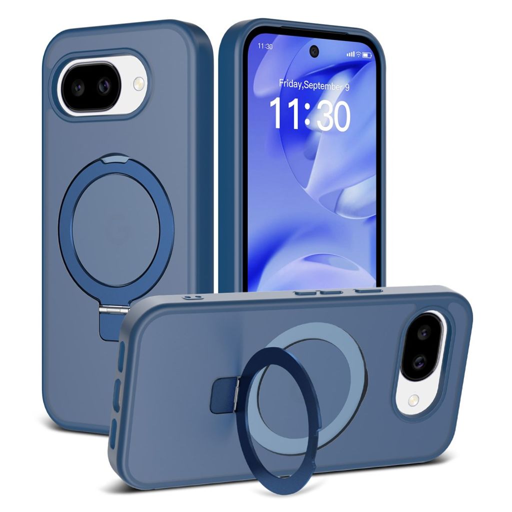 Google Pixel 10a Silicone MagSafe Case Ring Holder - Blue — Google