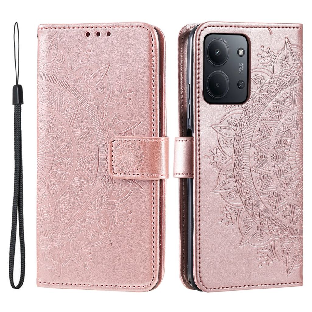 Xiaomi Redmi 15C 5G / 15C 4G Cover with Card slots - Rose gold