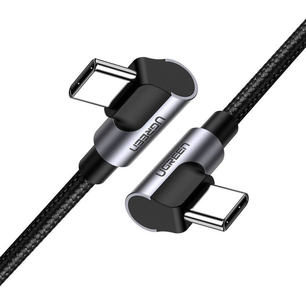 Ugreen Angled USB-C to USB-C Cable 3A, 1m - Grey — Ugreen