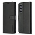 LC.IMEEKE Samsung Galaxy A37 5G Wallet Cover PU Leather - Black