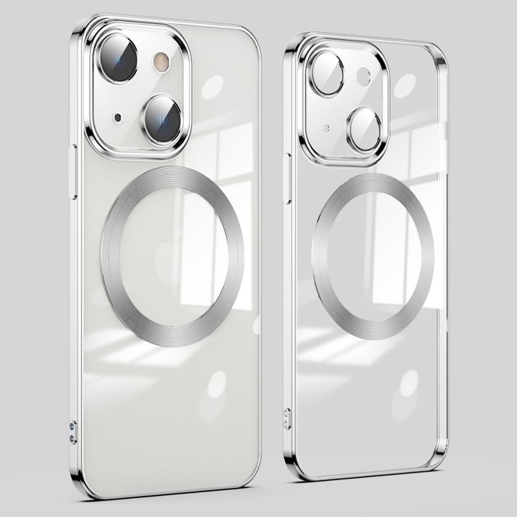 iPhone 13 Magnetic TPU Case MagSafe Compatible - Silver — Övrigt