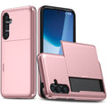 Samsung Galaxy S25 FE Case with Card slot - Rose gold