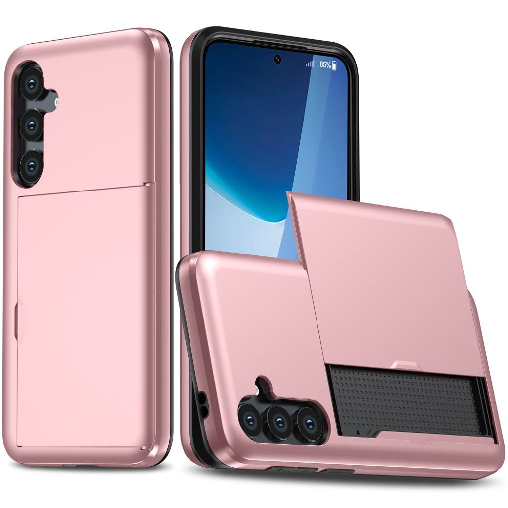 Samsung Galaxy S25 FE Case with Card slot - Rose gold