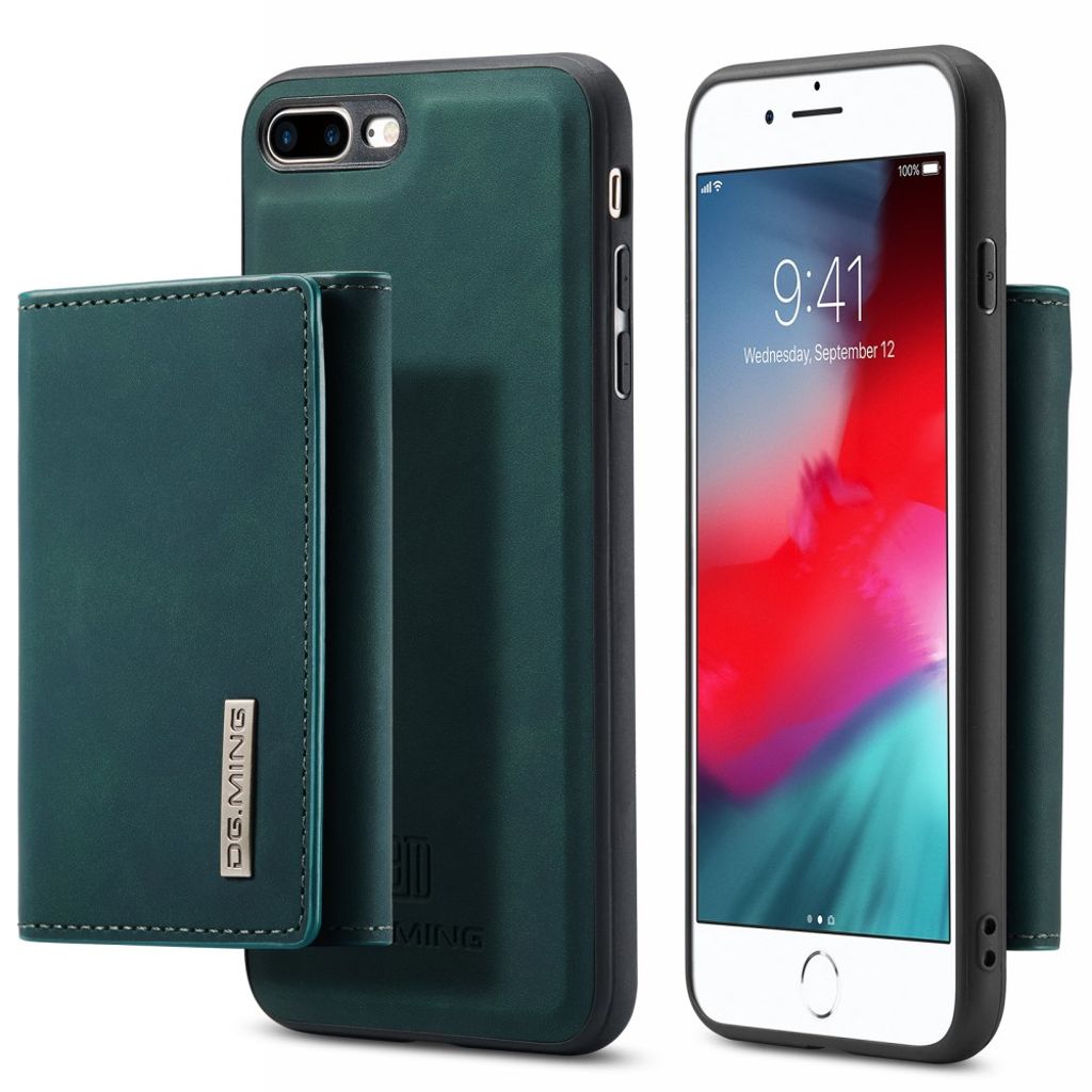 DG.MING iPhone 7 Plus / 8 Plus Case with Wallet - Green