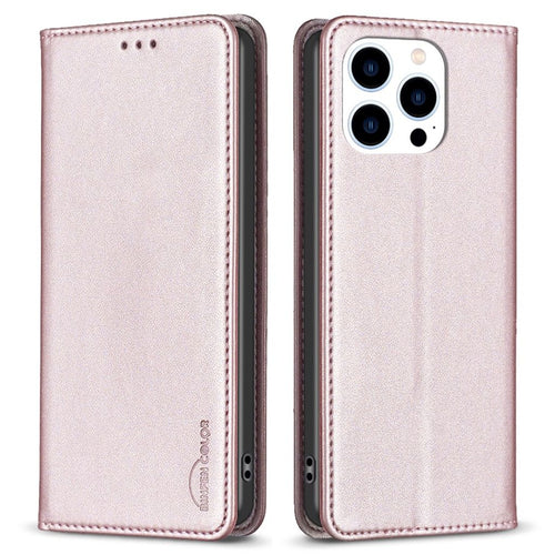 BINFEN COLOR iPhone 13 Pro Max Wallet Cover - Rose Gold — BINFEN