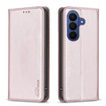 BINFEN COLOR Samsung Galaxy A37 5G Wallet Cover Stand Card Slots - Rose Gold