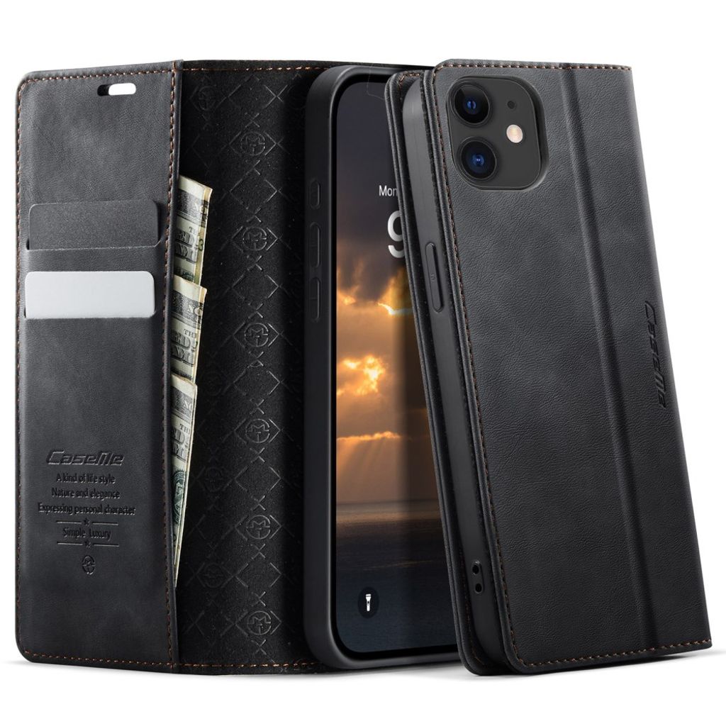 CASEME iPhone 12 Mini Cover with Card slots - Black