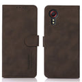 KHAZNEH Samsung Galaxy Xcover 7 Wallet Cover - Brown — KHAZNEH