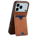 DENIOR iPhone 17 Pro Case with Stand - Brown