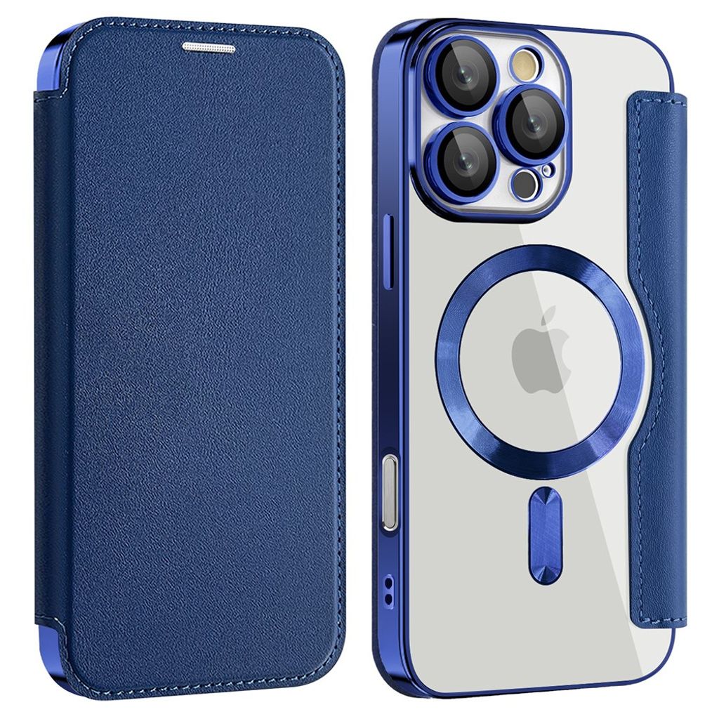 iPhone 16 Pro Cover with card slots - Blue — Övrigt