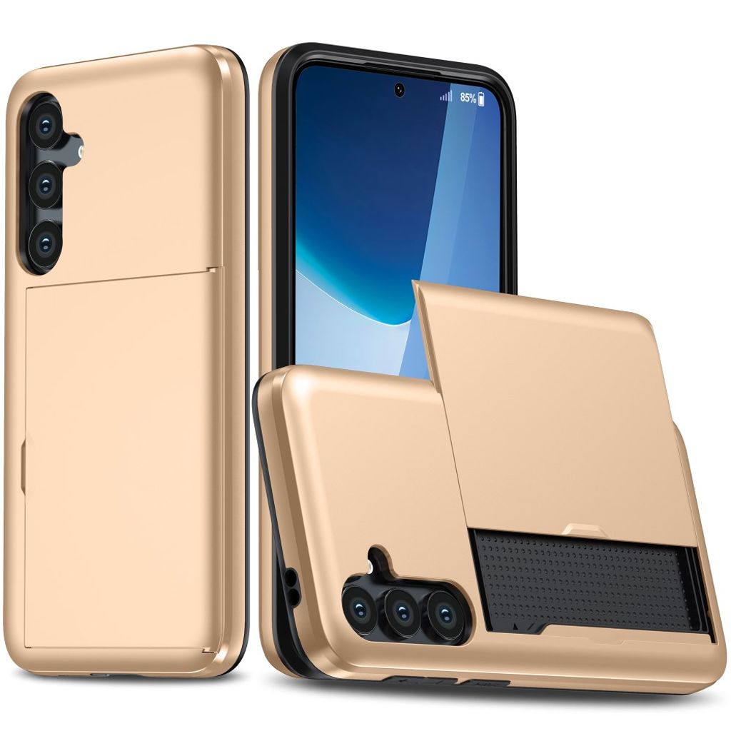 Samsung Galaxy S24 FE Case with Card Holder - Gold