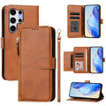 Samsung Galaxy S25 Ultra Wallet Cover with Hand grip - Brown — Samsung