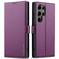 LC.IMEEKE Samsung Galaxy S25 Ultra Wallet Cover - Purple — LC.IMEEKE