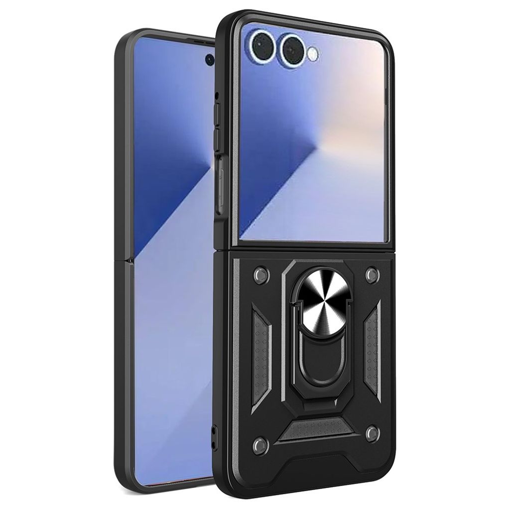 Samsung Galaxy Z Flip7 5G Case with Stand - Black
