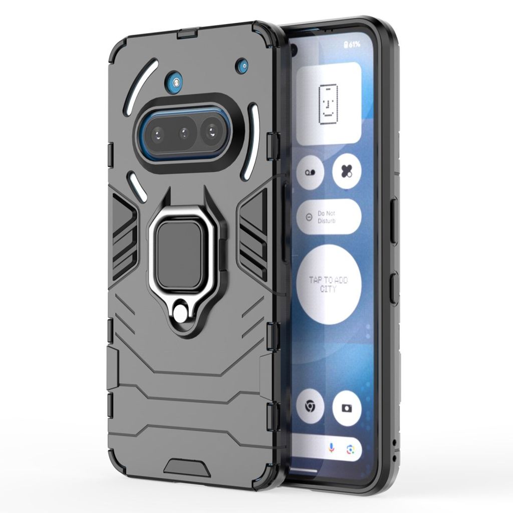 Nothing Phone (3a) Case with Ring holder - Black — Nothing