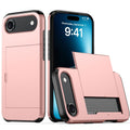 iPhone Air Case with card holder - Rose Gold