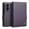 QIALINO Samsung Galaxy Z Fold8 Wallet Cover in Real Leather - Purple — QIALINO