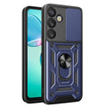 Samsung Galaxy S25 Plus Case with Camera Cover and Stand - Blue