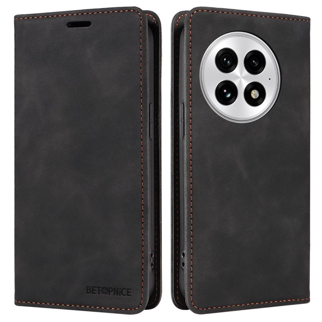 BETOPNICE OnePlus 13 Wallet Cover - Black