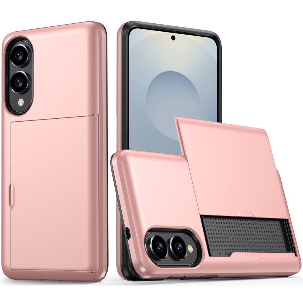 Samsung Galaxy S25 Edge Case with Card holder - Rose gold — Samsung