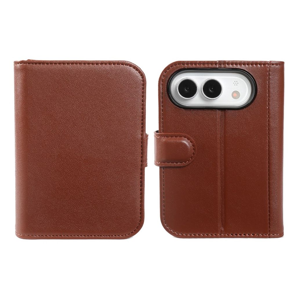iPhone Duo Wallet Cover Genuine Leather - Light Brown — Övrigt