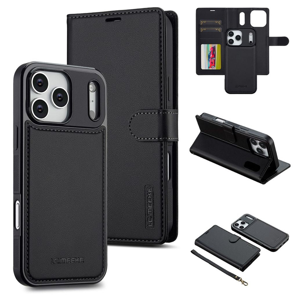 LC.IMEEKE iPhone 18 Pro Max/17 Pro Max MagSafe Cover with Wallet - Black — LC.IMEEKE