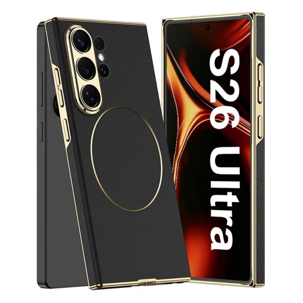 GKK Samsung Galaxy S26 Ultra MagSafe Case PU Leather/TPU - Black — GKK