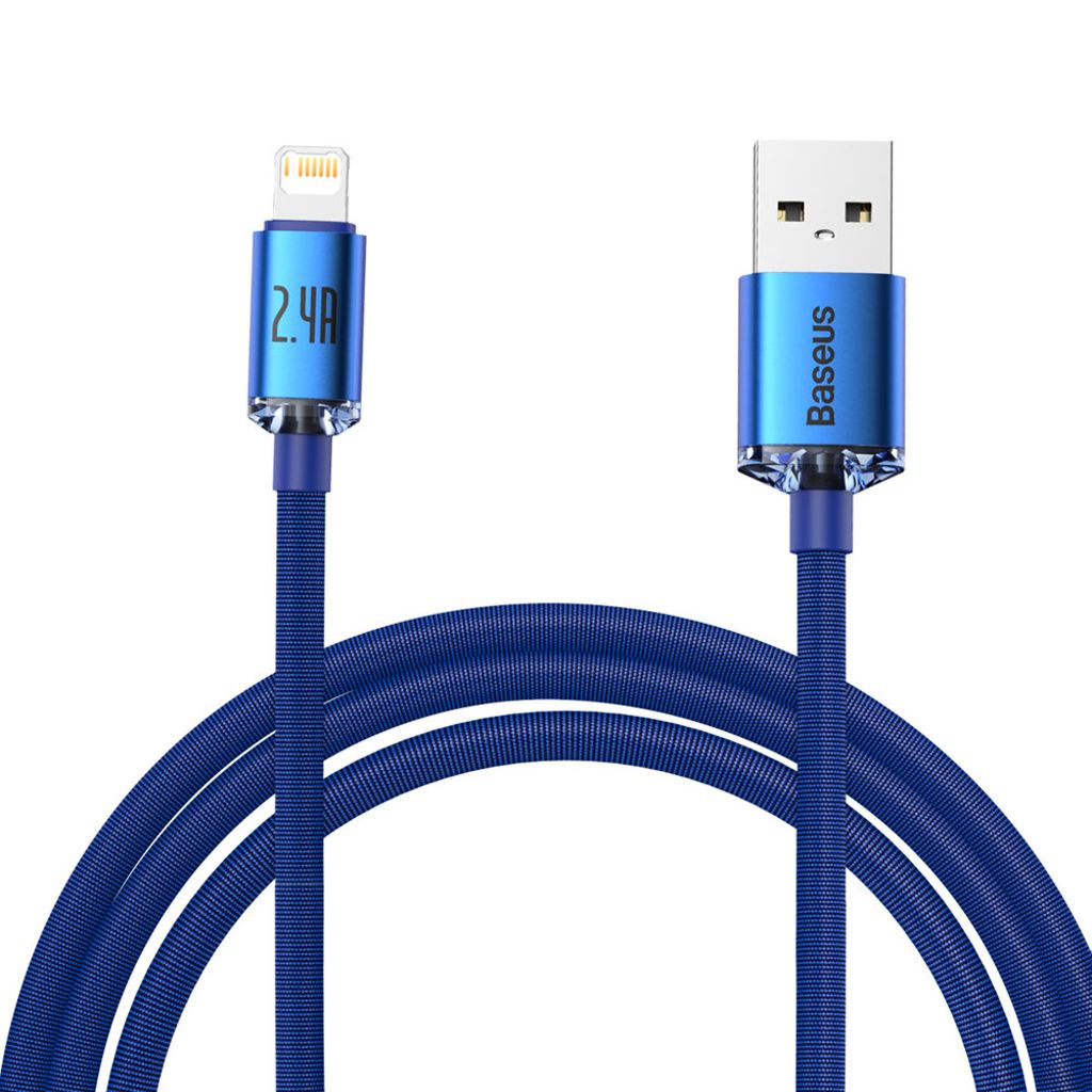 Baseus USB-A to Lightning cable 2.4A, 2m - Blue — Baseus