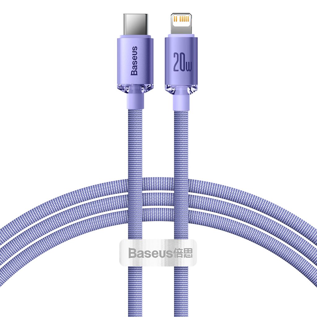 Baseus USB-C to Lightning cable 20W PD, 1.2m - Purple — Baseus