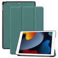 iPad 10.2" (2021/2020/2019) Cover Tri-Fold PU Leather - Black Green