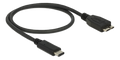 Delock USB-C to Micro USB Cable, 10 Gbps, 0.5m