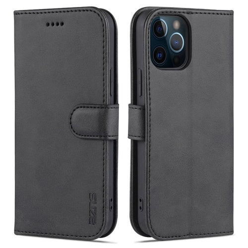 AZNS iPhone 13 mini Wallet Cover Stand – Black — AZNS