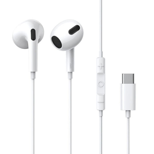 Baseus Encok c17 USB-C Wired In-Ear Headphones with microphone - White — Baseus