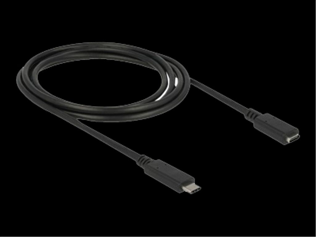 Delock USB-C Extension Cable male to female, 10 Gbps, 60W PD, 4K,  2m — DeLOCK
