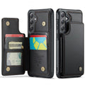 CASEME Samsung Galaxy S25 FE Case with Wallet - Black