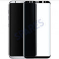 S8 Plus Tempered Asahi Black Glass 0.33mm BULK — OEM