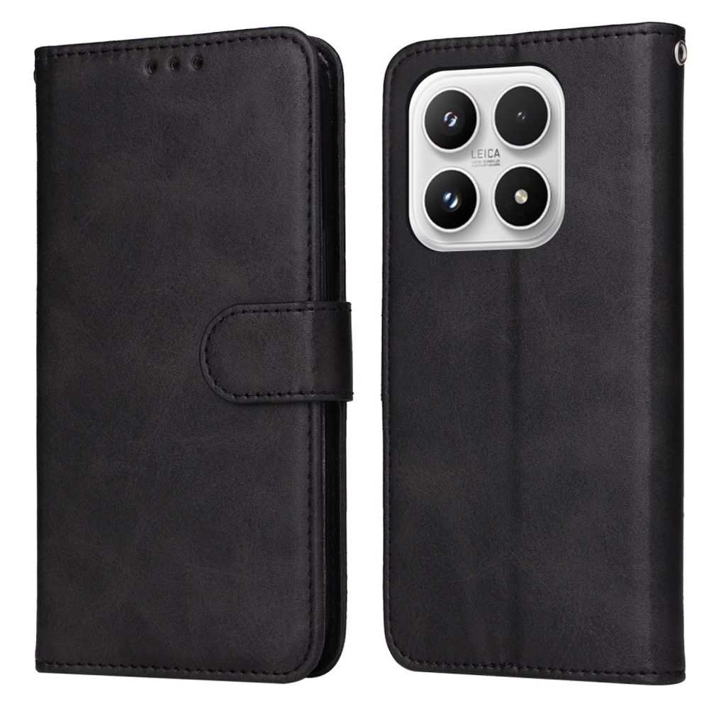Xiaomi 17 Wallet Cover Stand PU Leather - Black