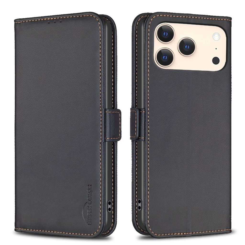 Wallet Cover with Magnetic Clasp iPhone 18 Pro, iPhone 17 Pro - Black — Wallet