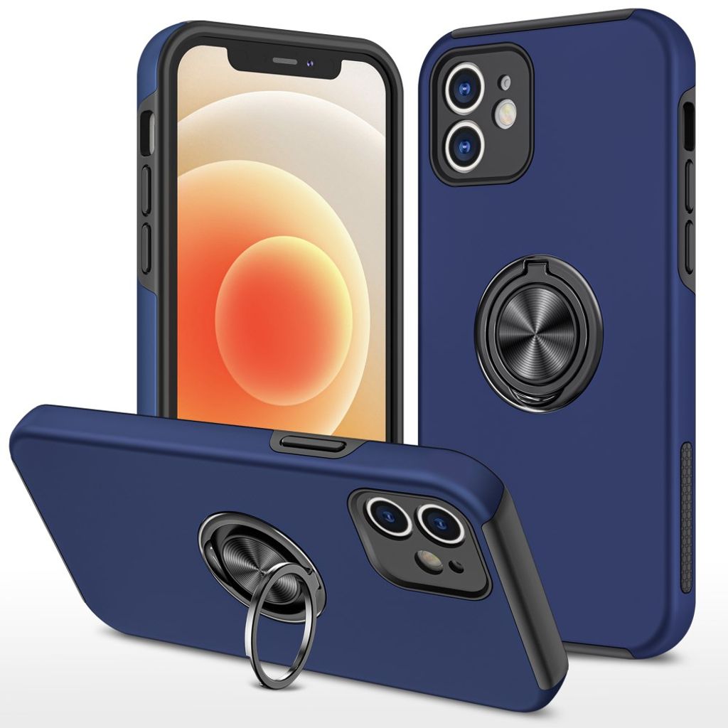 iPhone 12 Mini Case with Ring holder - Dark blue — Övrigt