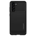 Spigen Samsung Galaxy S21 FE Rugged Armor Case - Matte Black — Spigen